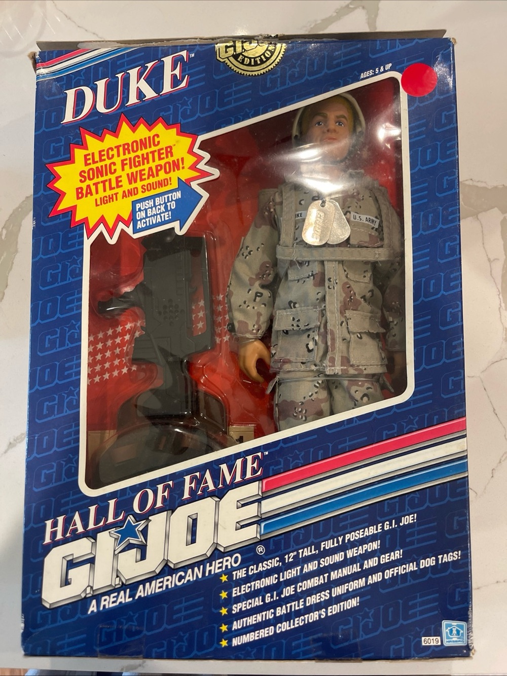 Hasbro Duke G.I. Joe Figure in Blue, Red, White Packaging